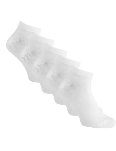 Jack & Jones 5-paar lage sneaker sokken Bamboe - Heren bamboe enkelsokken - Multipack