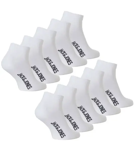 Jack & Jones 10-Pack sneaker sokken heren katoen - Voordeelverpakking enkelsokken - Multipack Jack & Jones 10-Pack sneaker sokken heren katoen - Voordeelverpakking enkelsokken - Multipack