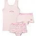 Funderwear meisjes ondergoed meisjes setje - Sweetheart - Boxershorts en hemd setje meisjes - Katoen - Roze