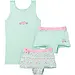 Funderwear meisjes ondergoed meisjes setje - Sweetheart - Boxershorts en hemd setje meisjes - Katoen - Groen