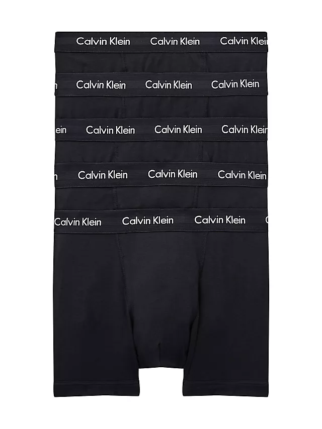 Calvin Klein 5-Pack Trunks - Katoenen multipack Boxershorts heren korte pijpjes - Voordeelverpakking