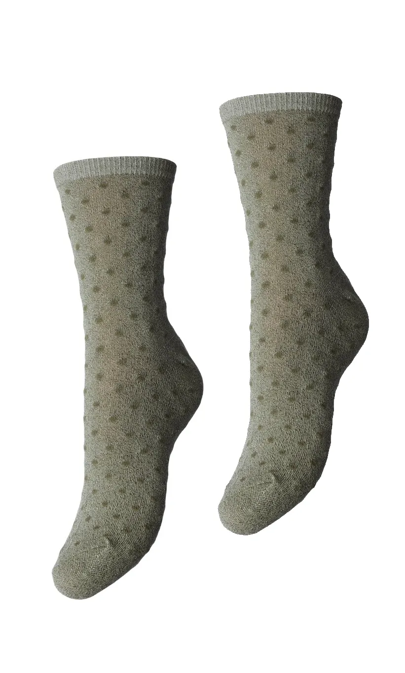 Pieces dames sokken 1-pack - Dots - Vrolijke en leuke dames sokken met stippel print