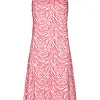 Rebelle dames nachthemd Spaghetti - Pink Zebra