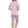 Rebelle capri pyjama dames - Lila Flower