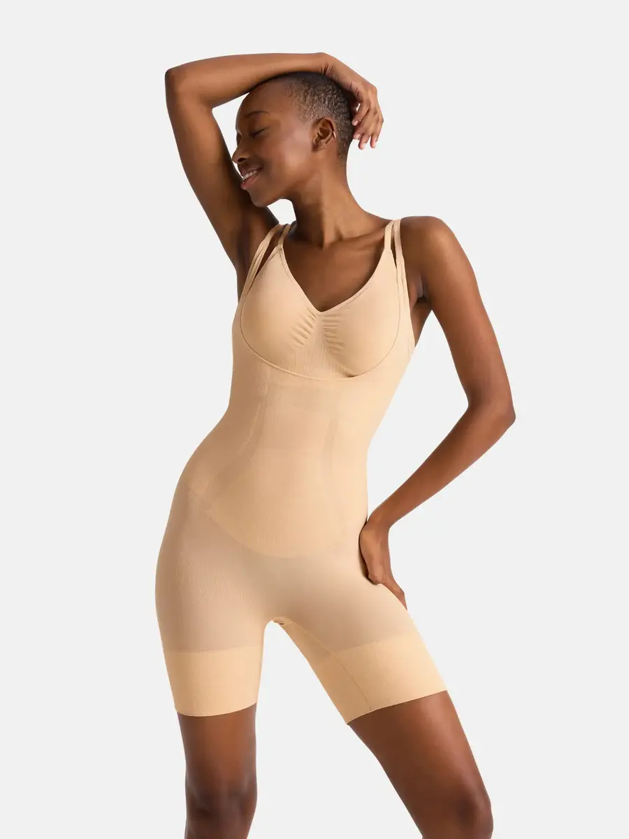 Dorina corrigerende body met pijpjes naadloos - Absolute Sculpt - Naadloos shapewear bodysuit - Buik, taille en benen corrigerend