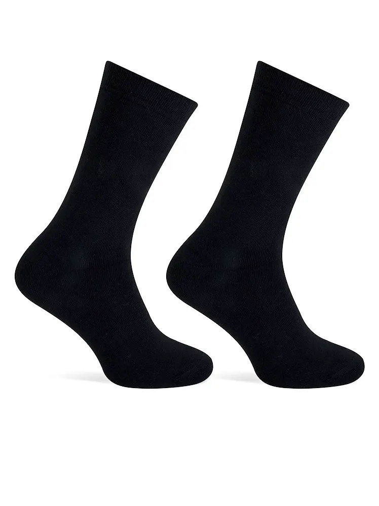 Teckel 2-paar Badstof sokken dames - Geheel badstof - Warme winter sokken - Huissokken