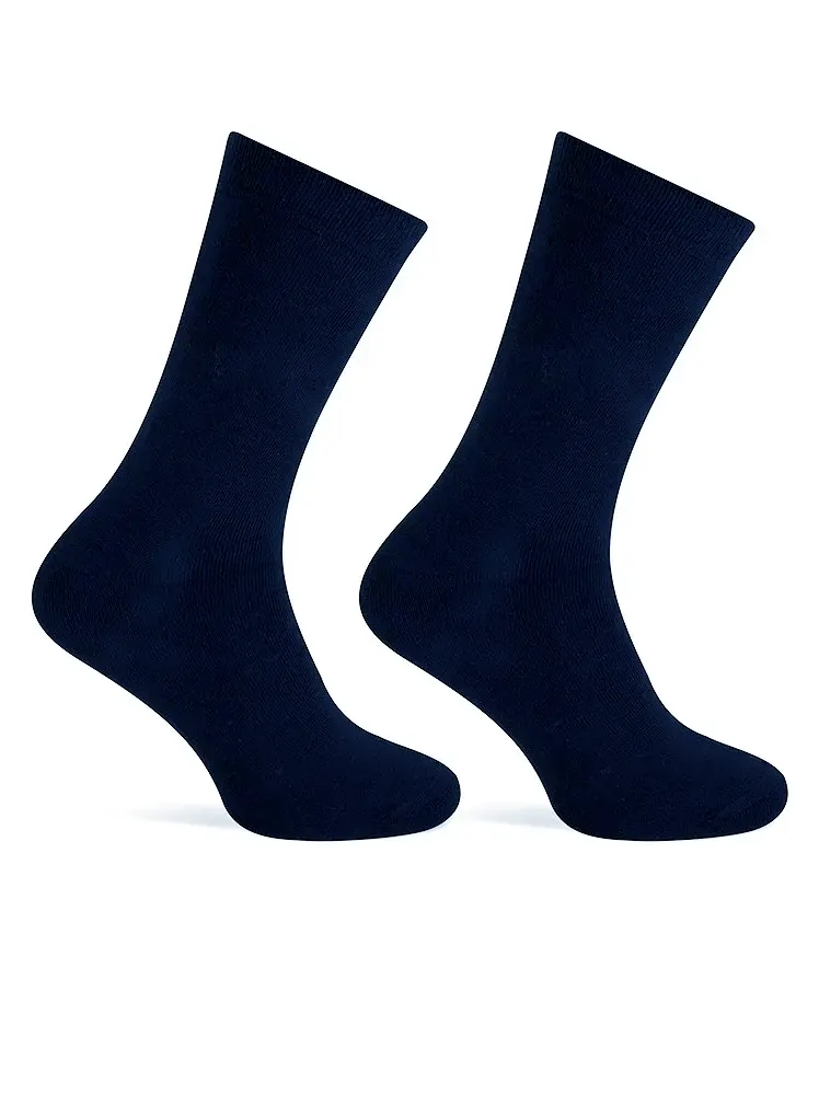 Teckel 2-paar Badstof sokken dames - Geheel badstof - Warme winter sokken - Huissokken