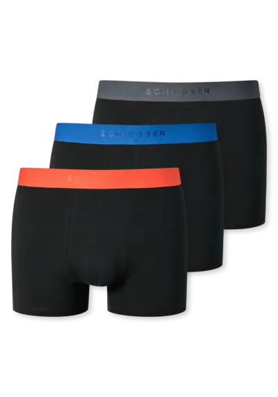 Schiesser 3-pack heren boxershort 95/5 -  Coloured Schiesser 3-pack heren boxershort 95/5 -  Coloured