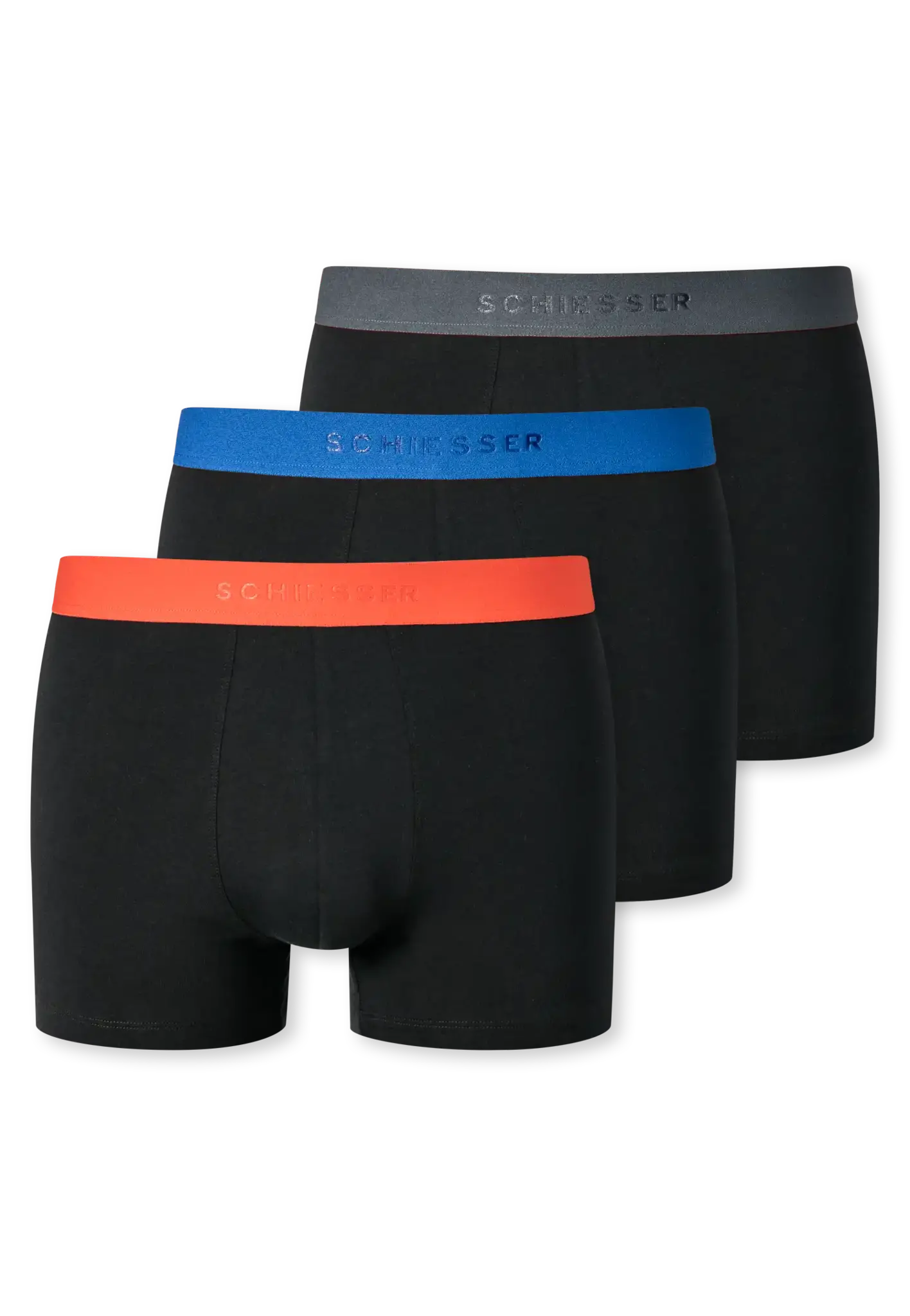 Schiesser 3-pack heren boxershort 95/5 - Coloured - Maat S