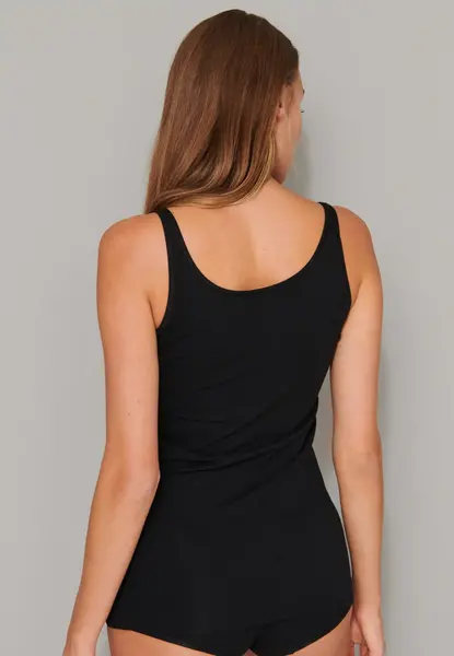 Schiesser 2-Pack dames hemden - Organic 95/5 - Basics - Biologisch katoenen vrouwen hemdjes - Onderhemd met brede bandjes Schiesser 2-Pack dames hemden - Organic 95/5 - Basics - Biologisch katoenen vrouwen hemdjes - Onderhemd met brede bandjes