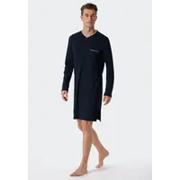 Schiesser heren nachthemd lange mouw - Donkerblauw Schiesser heren nachthemd lange mouw - Donkerblauw