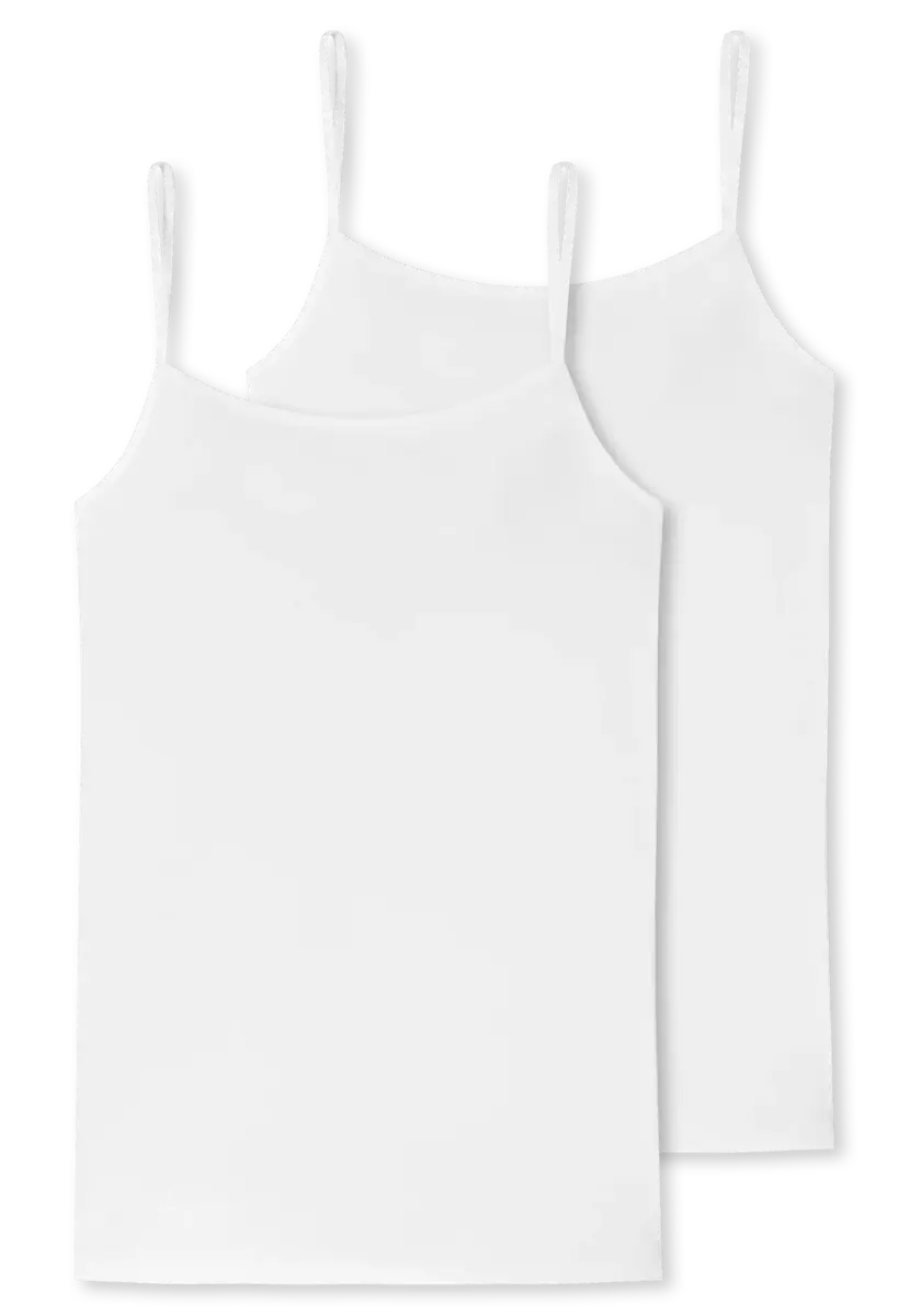 Schiesser 2-Pack dames spaghetti hemdjes - Organic 95/5 - Basics - Dames singlets met spaghetti bandjes - Biologisch katoen Schiesser 2-Pack dames spaghetti hemdjes - Organic 95/5 - Basics - Dames singlets met spaghetti bandjes - Biologisch katoen