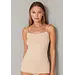 Schiesser 2-Pack dames spaghetti hemdjes - Organic 95/5 - Basics - Dames singlets met spaghetti bandjes - Biologisch katoen - Beige