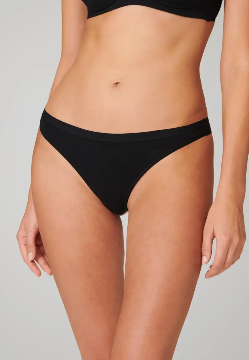 Schiesser 2-Pack strings dames 95/5 - Biologisch katoenen dames strings - Multipack