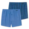 Schiesser 2-Pack heren wijde boxershort katoen - Royal