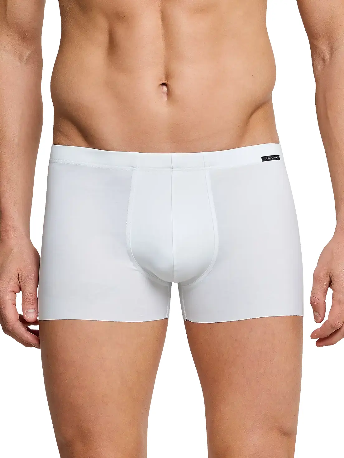 Schiesser heren boxershort - Naadloze randen - Laser Cut - Biologisch katoenen seamless heren onderbroek