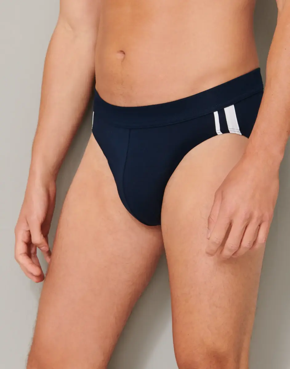 Schiesser 3-pack heren Rio slip 95/5 - Stripe - Hoog opgesneden heren onderbroek - Stoffen band - Biologisch katoen Schiesser 3-pack heren Rio slip 95/5 - Stripe - Hoog opgesneden heren onderbroek - Stoffen band - Biologisch katoen