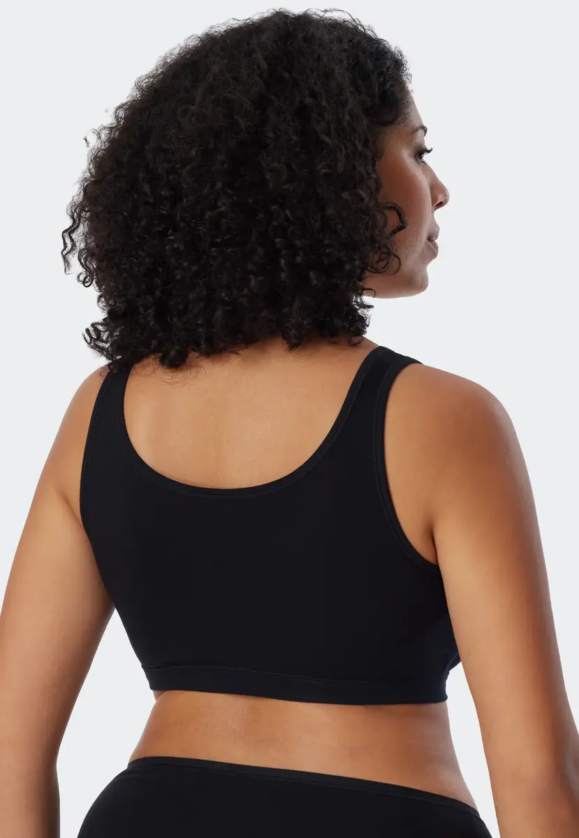 Schiesser 2-pack Bustier top - Biologisch katoen Bralette - Bh top zonder sluiting en zonder beugel Schiesser 2-pack Bustier top - Biologisch katoen Bralette - Bh top zonder sluiting en zonder beugel