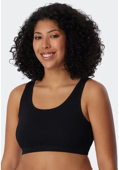 Schiesser 2-pack Bustier top - Biologisch katoen - Bralette Schiesser 2-pack Bustier top - Biologisch katoen - Bralette