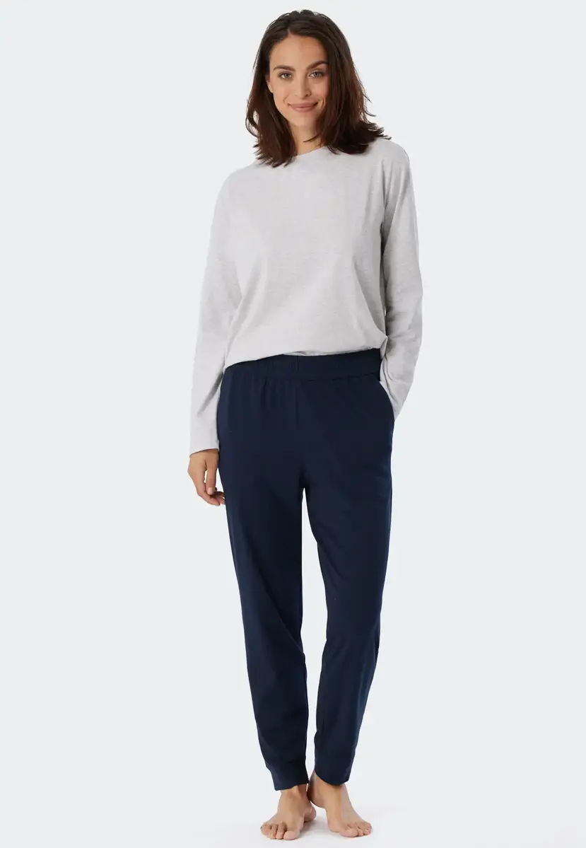 Schiesser Pyjama Broek dames - Jersey Katoen - Katoenen losse lange pyjamabroek Schiesser Pyjama Broek dames - Jersey Katoen - Katoenen losse lange pyjamabroek