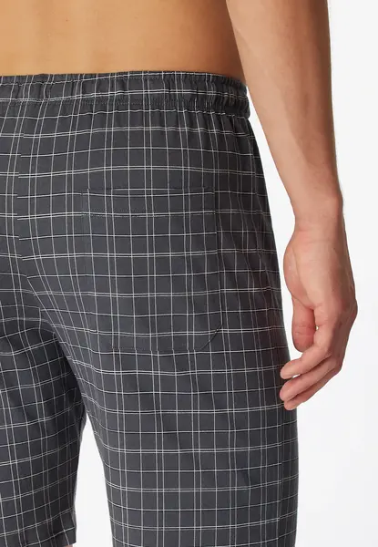 Schiesser heren shortama - Ebony Grey - Zomer pyjama maat 62 Schiesser heren shortama - Ebony Grey - Zomer pyjama maat 62