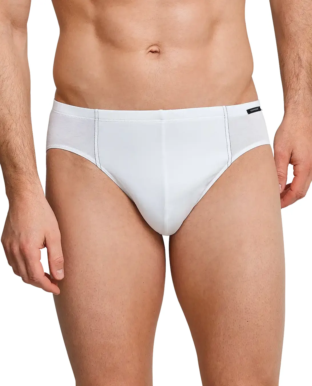 Schiesser 3-pack heren mini slips - Essentials - Lage heren onderbroeken biologisch katoen - Stoffen band