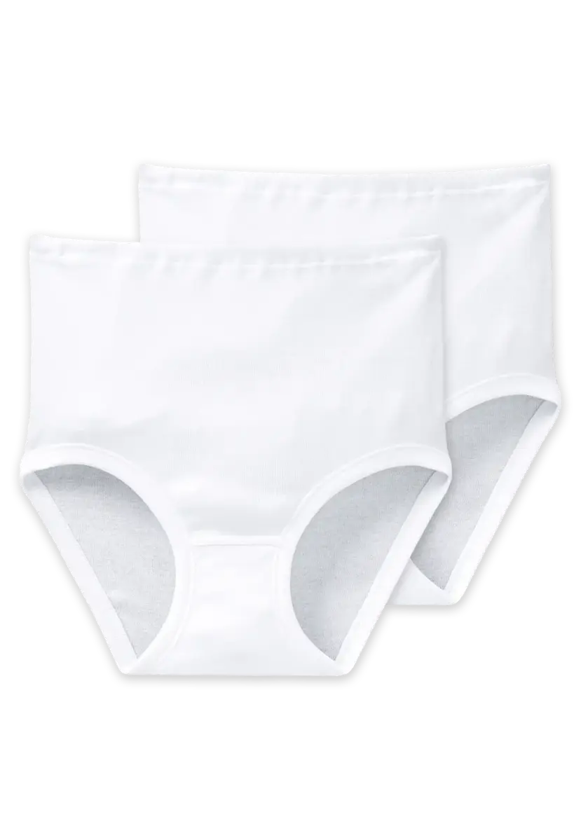 Schiesser 2-Pack Taille dames slips - Fein rib original - 100% biologisch katoenen dames onderbroek - Zachte randen - comfortabel Schiesser 2-Pack Taille dames slips - Fein rib original - 100% biologisch katoenen dames onderbroek - Zachte randen - comfortabel