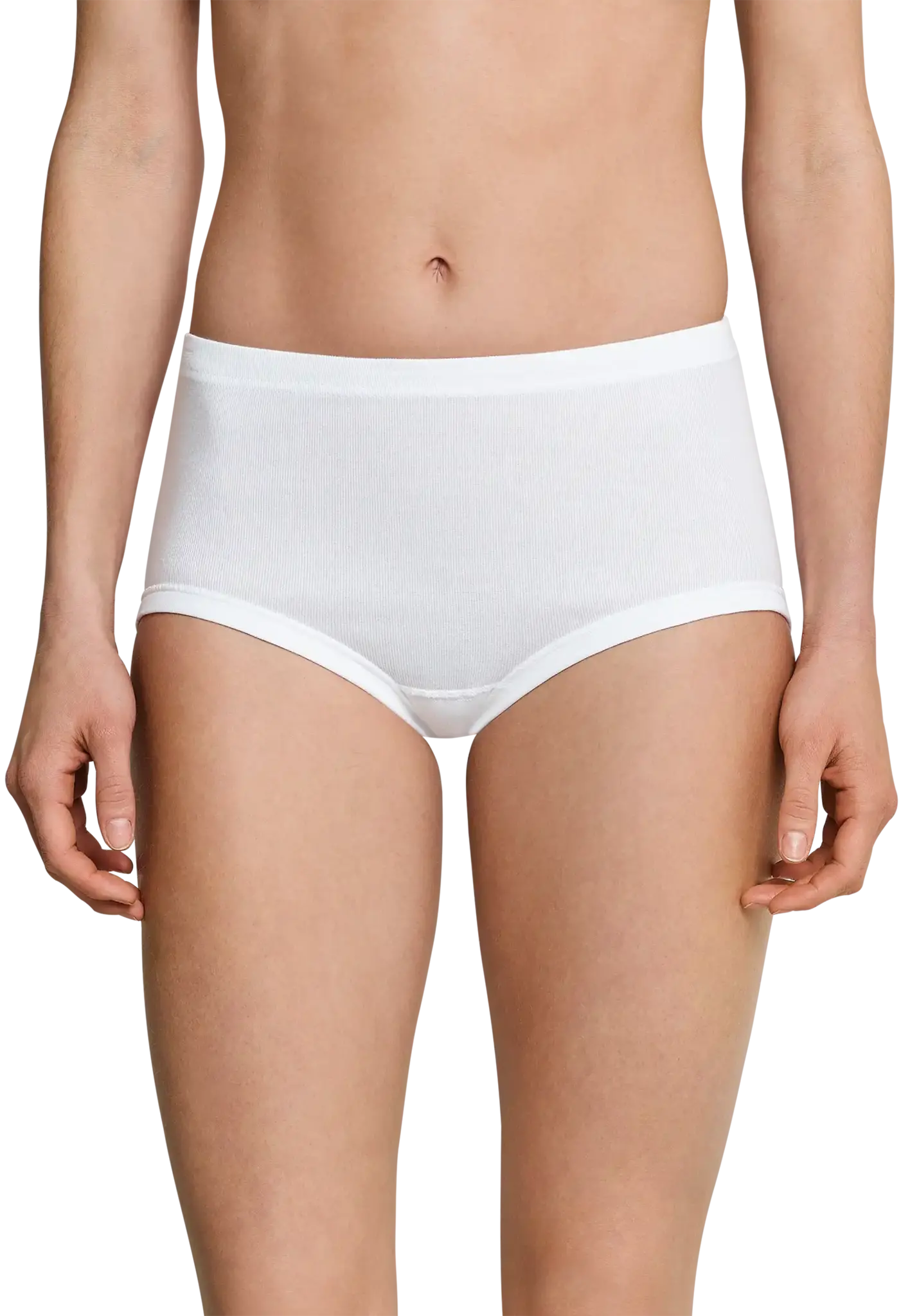 Schiesser 2-Pack Taille dames slips - Fein rib original - 100% biologisch katoenen dames onderbroek - Zachte randen - comfortabel