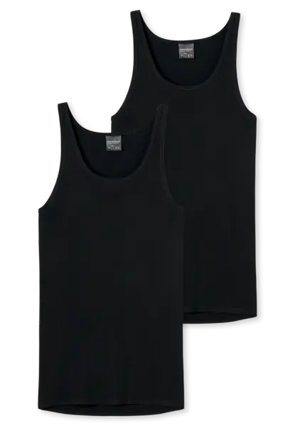 Schiesser 2-pack Classics heren hemden - Mannen singlet - onderhemd - 100% katoen Schiesser 2-pack Classics heren hemden - Mannen singlet - onderhemd - 100% katoen