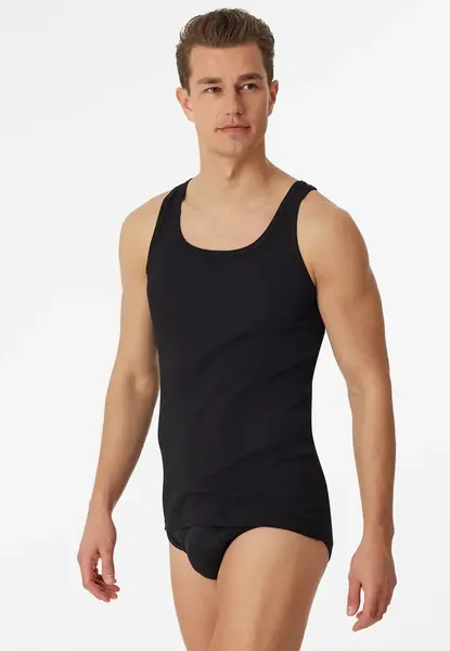 Schiesser 2-pack Classics heren hemden - Mannen singlet - onderhemd - 100% katoen Schiesser 2-pack Classics heren hemden - Mannen singlet - onderhemd - 100% katoen