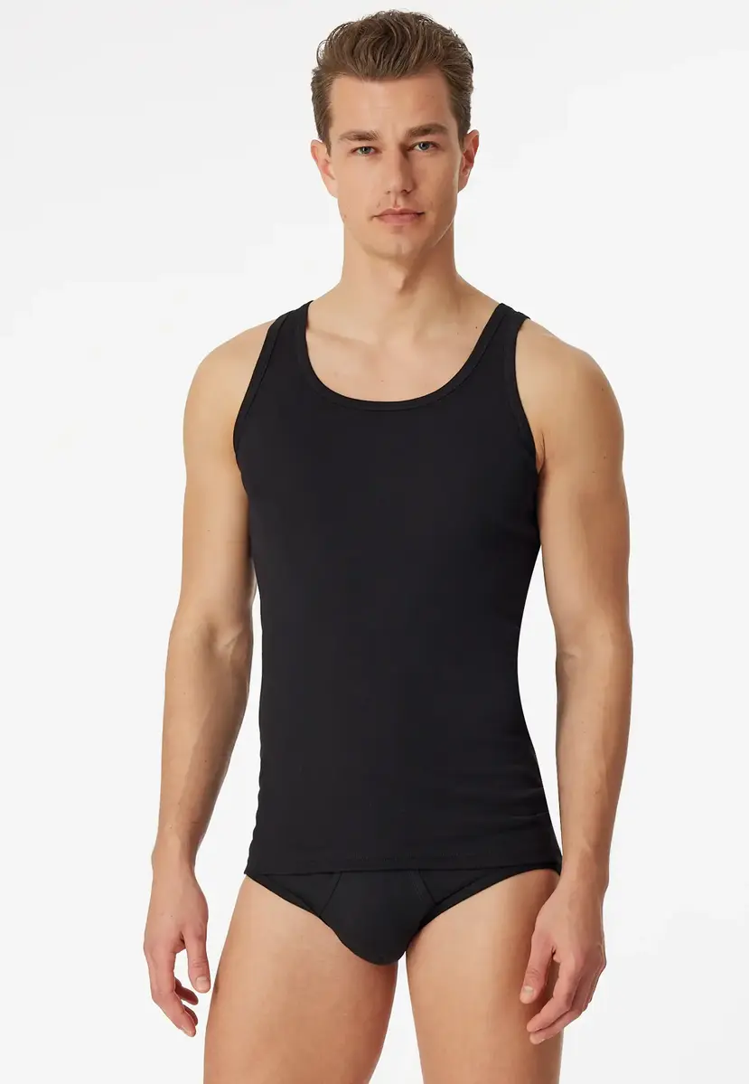 Schiesser 2-pack Classics heren hemden - Mannen singlet - onderhemd - 100% katoen