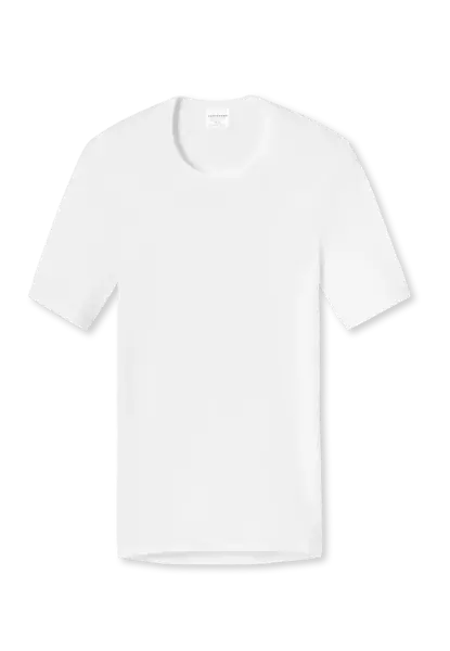 Schiesser heren T-Shirt Rib - Feinrib Original - 100% katoenen witte heren ondershirts korte mouw Schiesser heren T-Shirt Rib - Feinrib Original - 100% katoenen witte heren ondershirts korte mouw