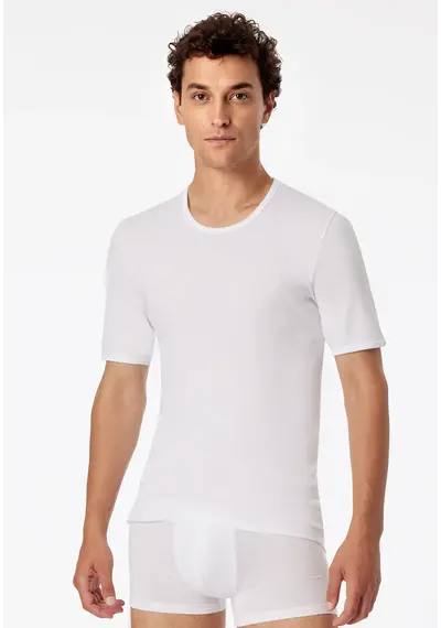 Schiesser heren T-Shirt Rib - Feinrib Original