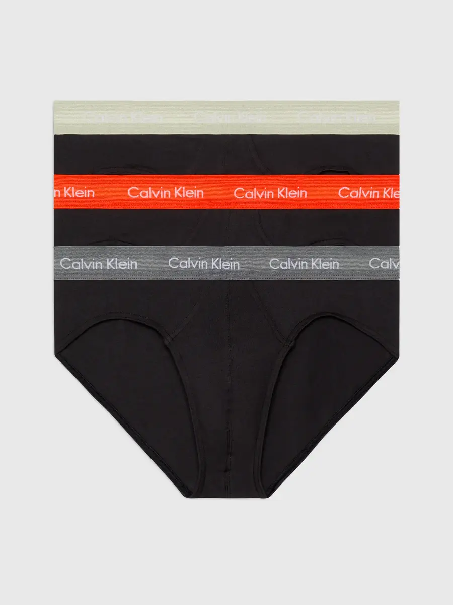 Calvin Klein 3-Pack Heren heup slips - Hip Brief - Zwart - Elastisch katoen
