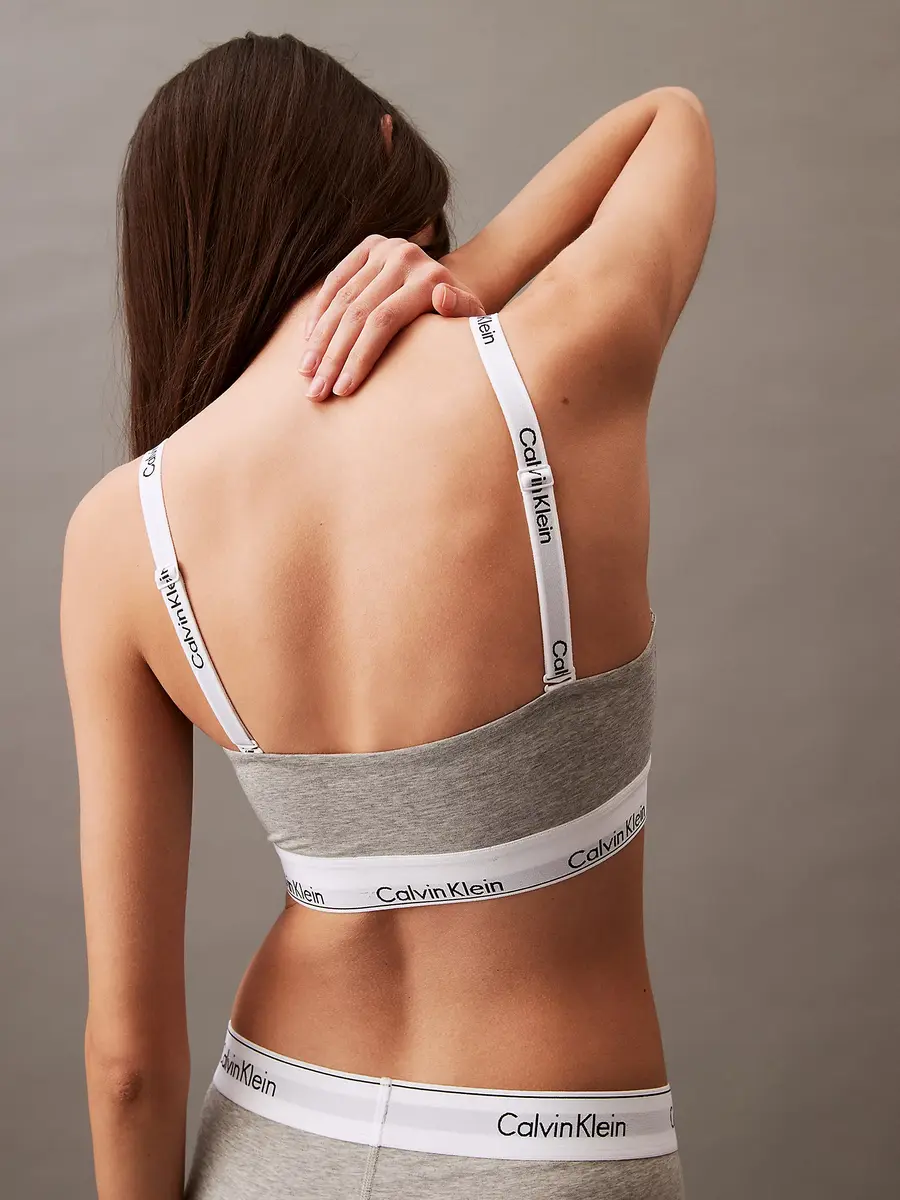 Calvin Klein Bandeau bh - Strapless bh - Katoenen balconette bh met afneembare bandjes