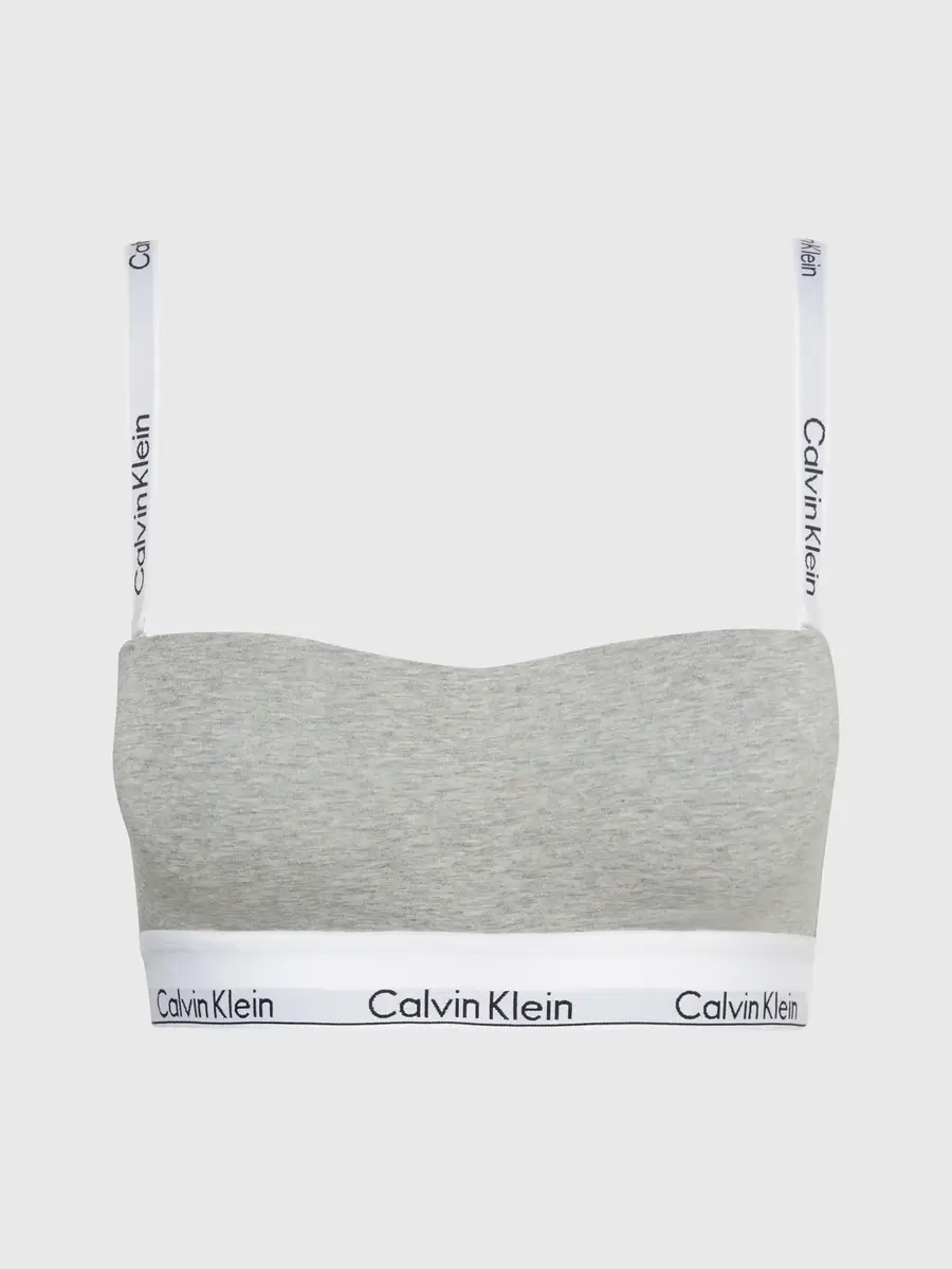 Calvin Klein Bandeau bh - Strapless bh - Katoenen balconette bh met afneembare bandjes