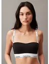 Calvin Klein Bandeau bh - Strapless bh - Katoenen balconette bh met afneembare bandjes
