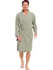 Pastunette heren badjas - Groen - Katoenen ochtendjas - Saunajas