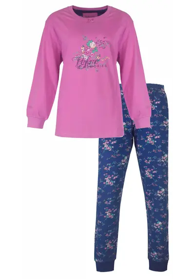 Tenderness roze dames pyjama Tricot - Pink Flower Tenderness roze dames pyjama Tricot - Pink Flower