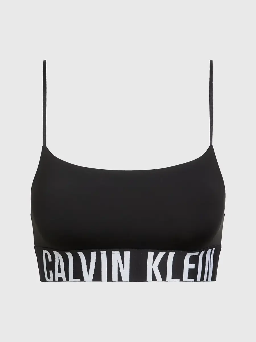 Calvin Klein Bralette dames - Intense Power - Zwart - Dames topje microvezel - Spaghetti bandjes Calvin Klein Bralette dames - Intense Power - Zwart - Dames topje microvezel - Spaghetti bandjes