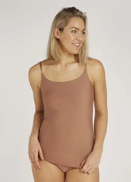 Ten Cate Secrets spaghetti hemd dames - Invisible - Naadloos vrouwen onderhemd met smalle bandjes Ten Cate Secrets spaghetti hemd dames - Invisible - Naadloos vrouwen onderhemd met smalle bandjes