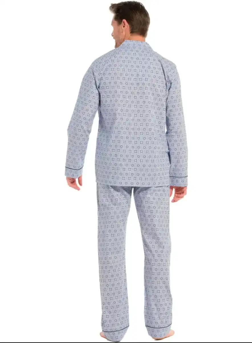 Pastunette Heren Pyjama katoen met knoopsluiting - Doorknoop heren nachtkleding 100% katoen Pastunette Heren Pyjama katoen met knoopsluiting - Doorknoop heren nachtkleding 100% katoen