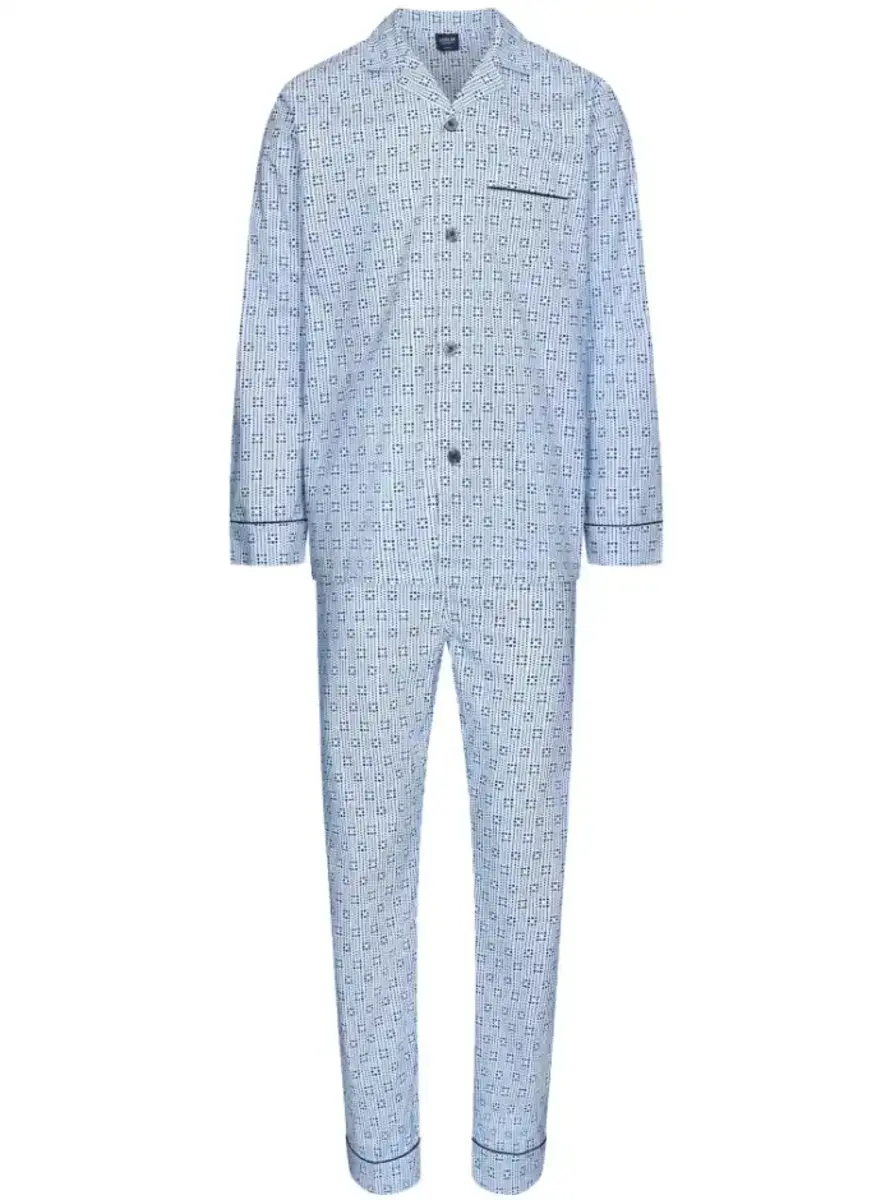 Pastunette Heren Pyjama katoen met knoopsluiting - Doorknoop heren nachtkleding 100% katoen Pastunette Heren Pyjama katoen met knoopsluiting - Doorknoop heren nachtkleding 100% katoen