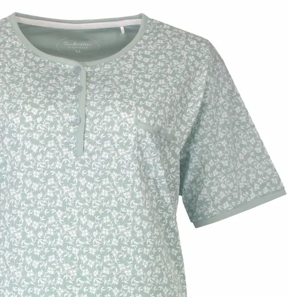 Tenderness dames shortama - Capri Pyjama - Classic - 100% katoenen zomer pyjama Tenderness dames shortama - Capri Pyjama - Classic - 100% katoenen zomer pyjama