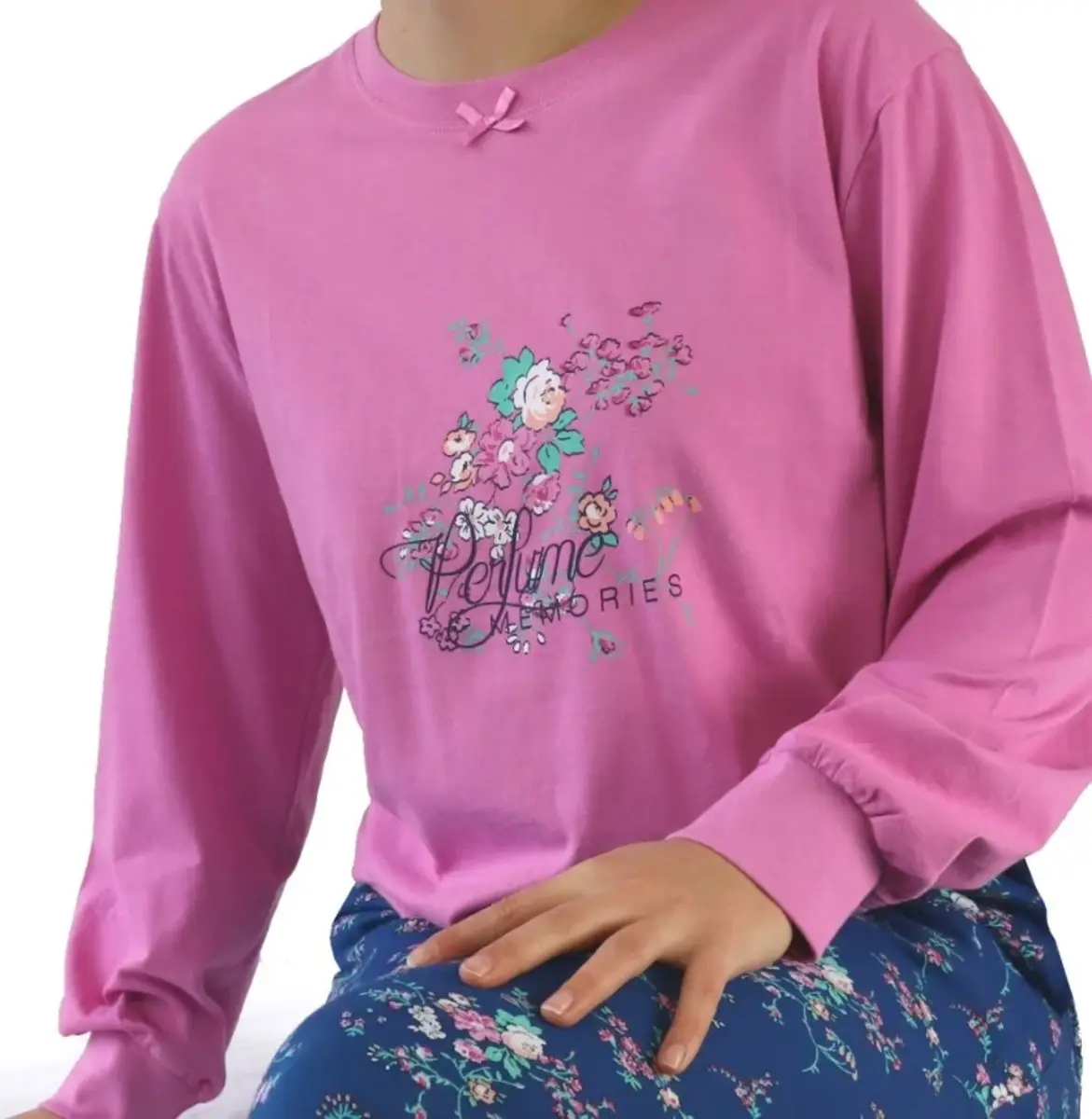 Tenderness roze dames pyjama Tricot - Pink Flower - Maat XXL Tenderness roze dames pyjama Tricot - Pink Flower - Maat XXL