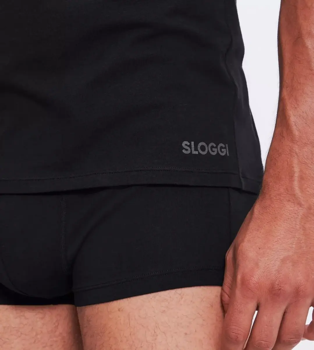 Sloggi 2-pack Go Abc heren T-shirts Korte mouw - Ronde hals - Mannen ondershirt elastisch katoen - Sloggi 2-pack Go Abc heren T-shirts Korte mouw - Ronde hals - Mannen ondershirt elastisch katoen -