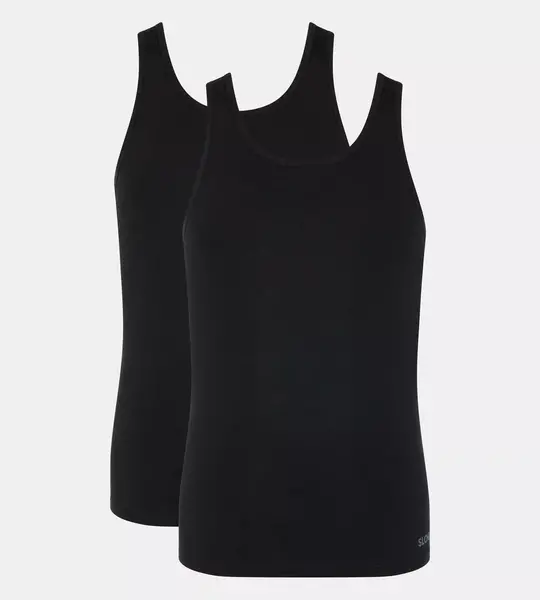 Sloggi 2-pack heren hemden - Tanktop GO Abc - Katoenen Mannen onderhemden - singlets - Hemden heren Sloggi 2-pack heren hemden - Tanktop GO Abc - Katoenen Mannen onderhemden - singlets - Hemden heren