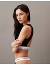 Calvin Klein Bralette met open rug - Katoenen BH top met hoge hals en open rug
