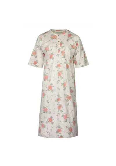 Tenderness dames nachthemd korte mouw - Pink Flower Tenderness dames nachthemd korte mouw - Pink Flower