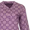 Medaillion dames pyjama lange mouw - Purple Flower